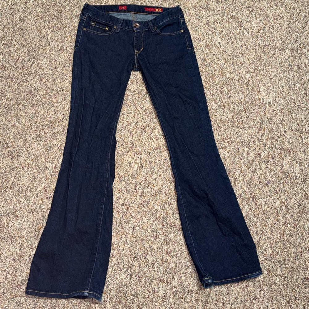 Quality denim X2 jeans size 4, 4R flare Women's Dark Blue Flare Jeans